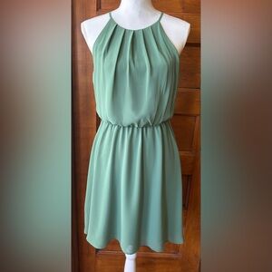 Dina Be Sage Green Mini Dress